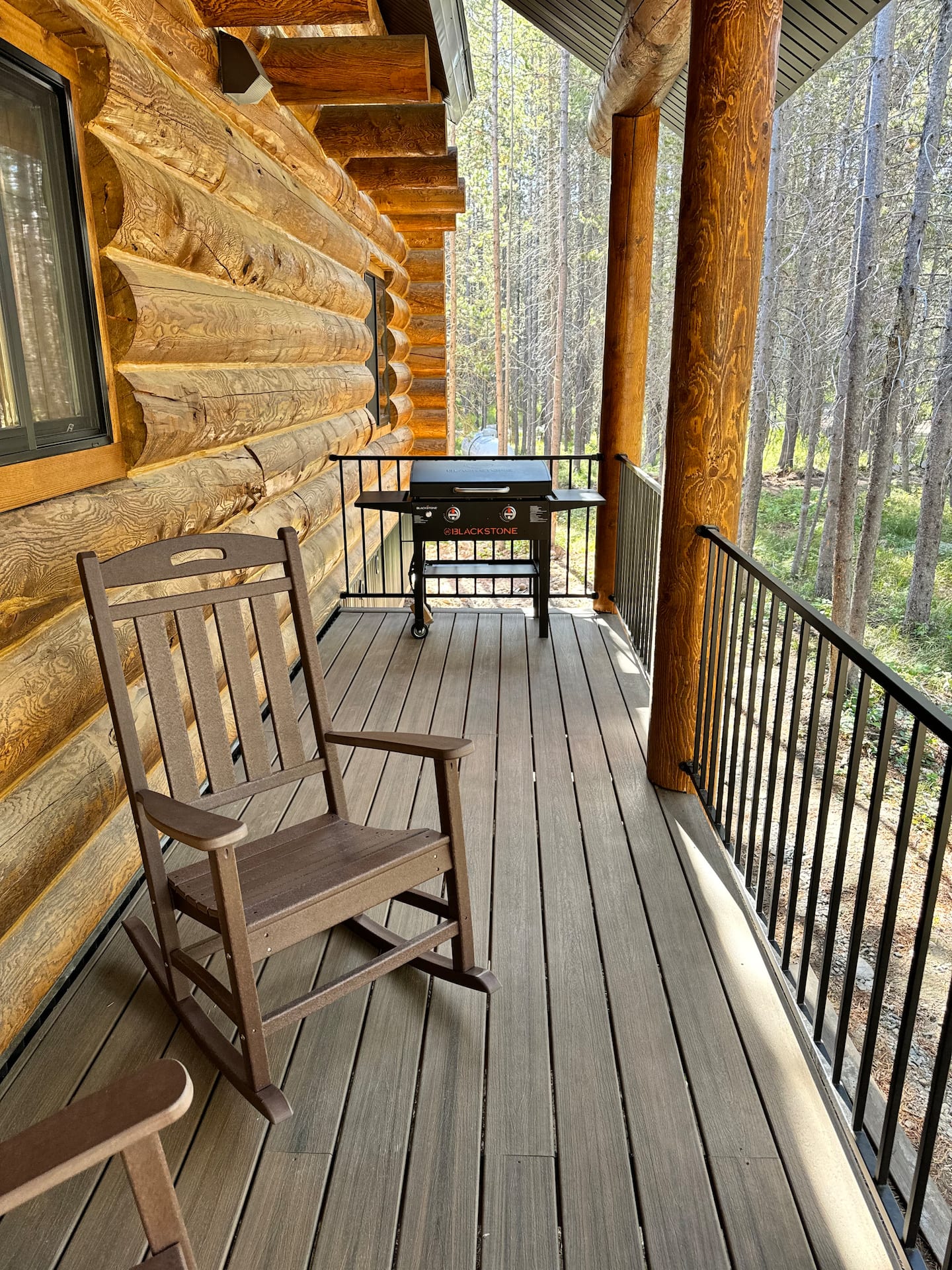 Covered deck seating